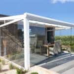 Blu Window produzione e vendita pergola con vetrata panoramica